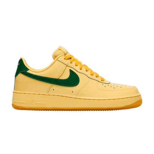 Nike Air Force 1 Low Patent Leather Topaz Gold Pine Green