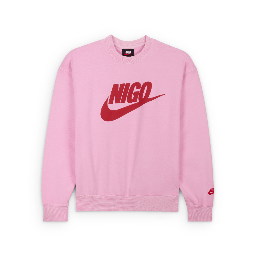 Nike x Nigo NRG Fleece Crew Sweatshirt Pink