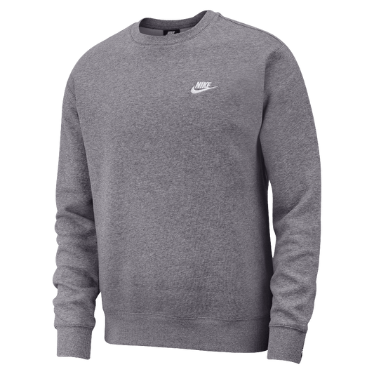 Nike Sportswear Club Fleece Men's Crew Charcoal Heather/White