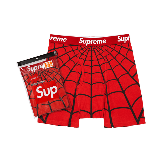Supreme x Hanes Spider-Man Boxer Briefs (2 Pack) 'Red'