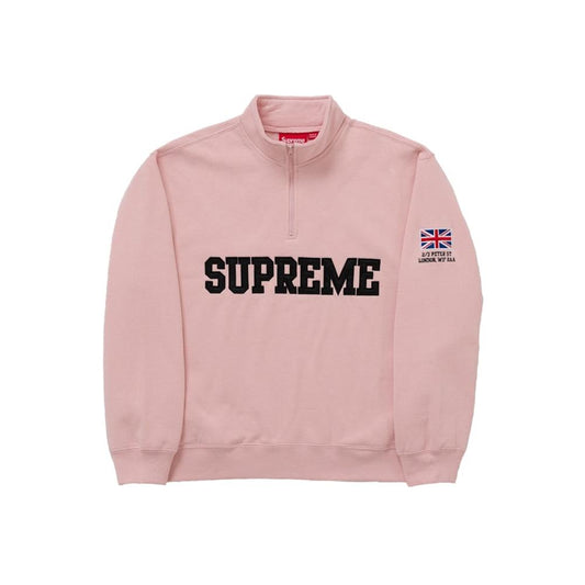 Supreme Shop Flag Half Zip Pullover Peach