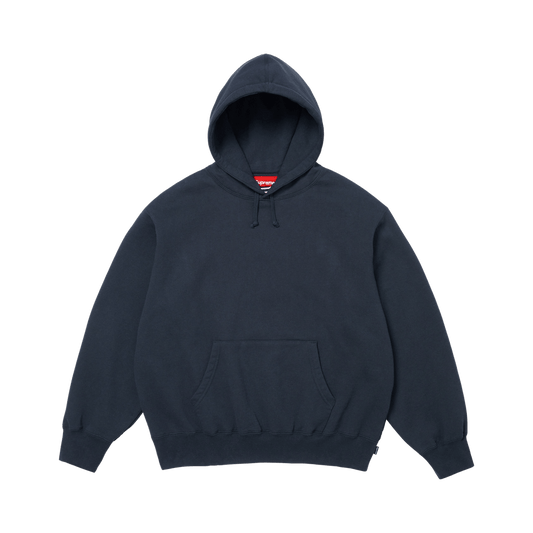 Supreme Satin Appliqué Hooded Sweatshirt 'Navy'