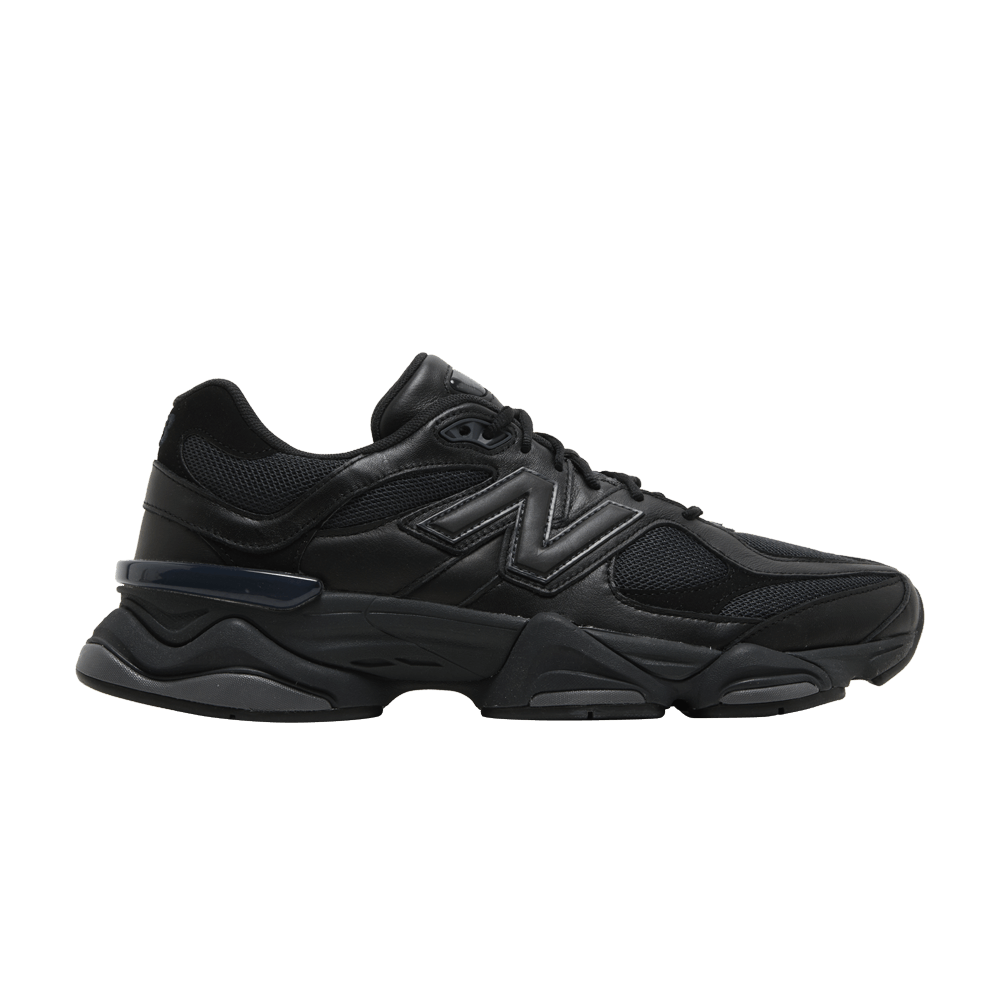 New Balance 9060 Triple Black Leather